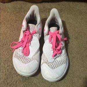 Nike Women's White and Pink Sneakers